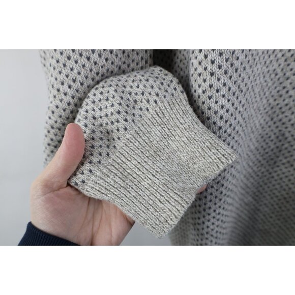 Vintage 90s Streetwear Mens 2XL XXL Polka Dot Golf Knit Crewneck Sweater USA - Picture 5 of 10